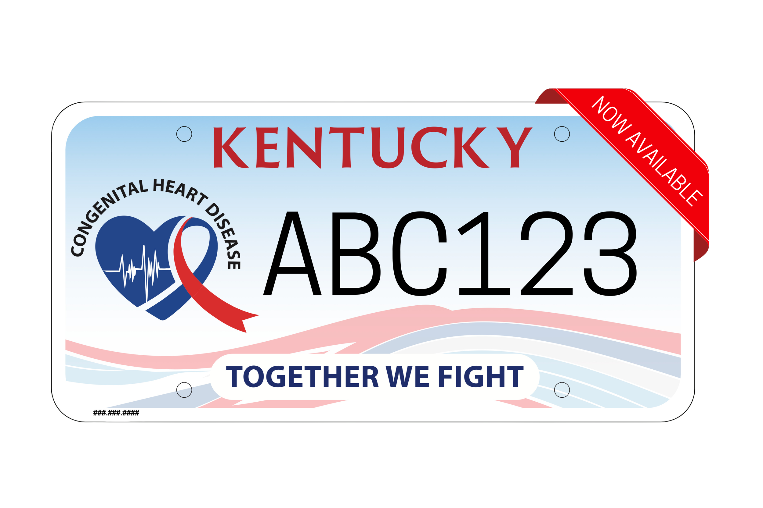 KY CHD Plate — Kerrington's Heart Inc.